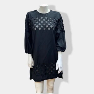 TOMBOY Black‎ Laser Cut Dress